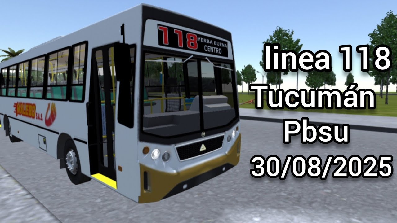 Linea 118 de tucumán en pbsu todobus 30/08/2025 