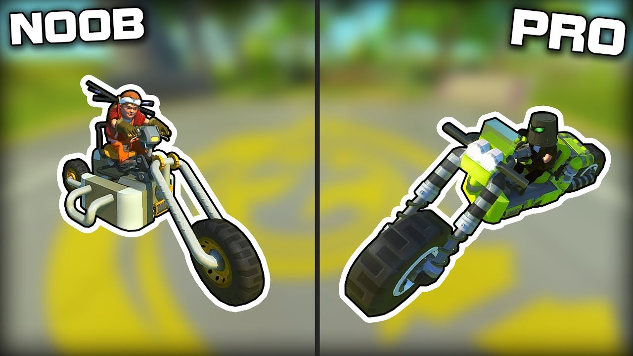 NOOB vs PRO Motorbike Race! (Scrap Mechanic Gameplay)