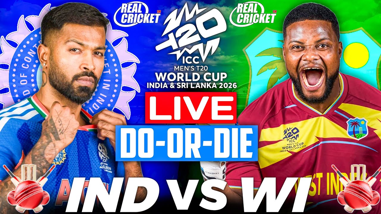 IND vs WI T20 WC 2026 | Virtual Quarter Final Real Cricket 24 |  #shotverse #gaming