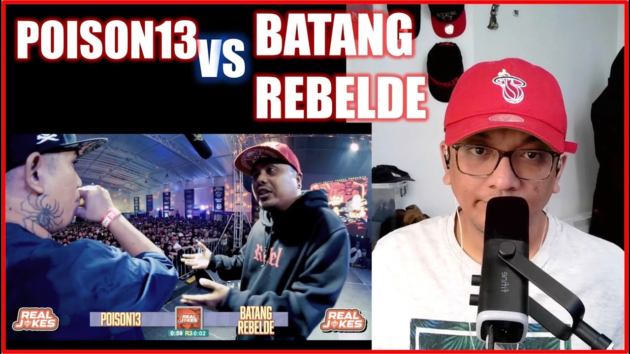 POISON13 vs. BATANG REBELDE - UNIBERSIKOLO 13 - FLIPTOP - RAP BATTLE - REACTION!