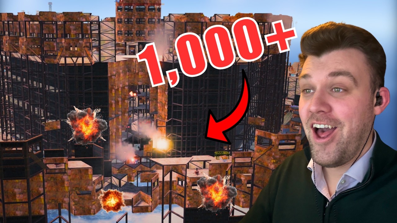 Admin Spectating a 1,000+ Rocket Raid in Rust