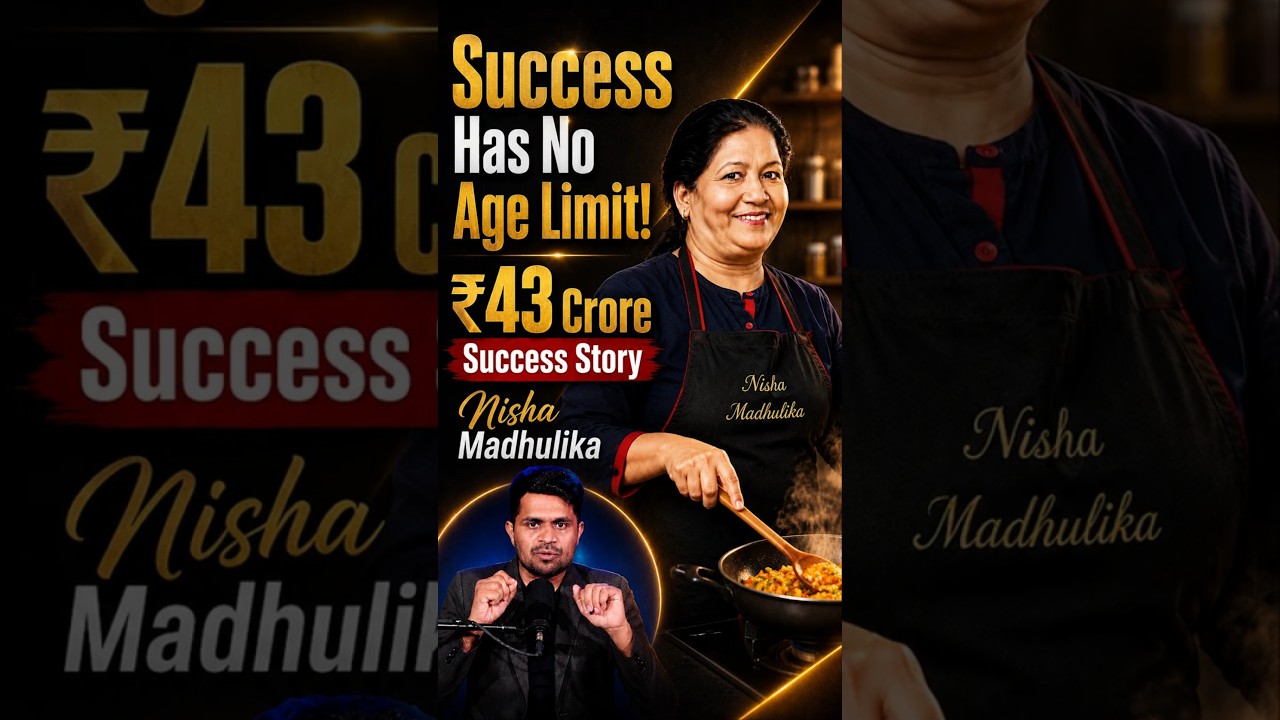 How Did Nisha Madhulika Start YouTube at 50 and Build a ₹43 Crore Empire?| sumantvFinance | #shorts
