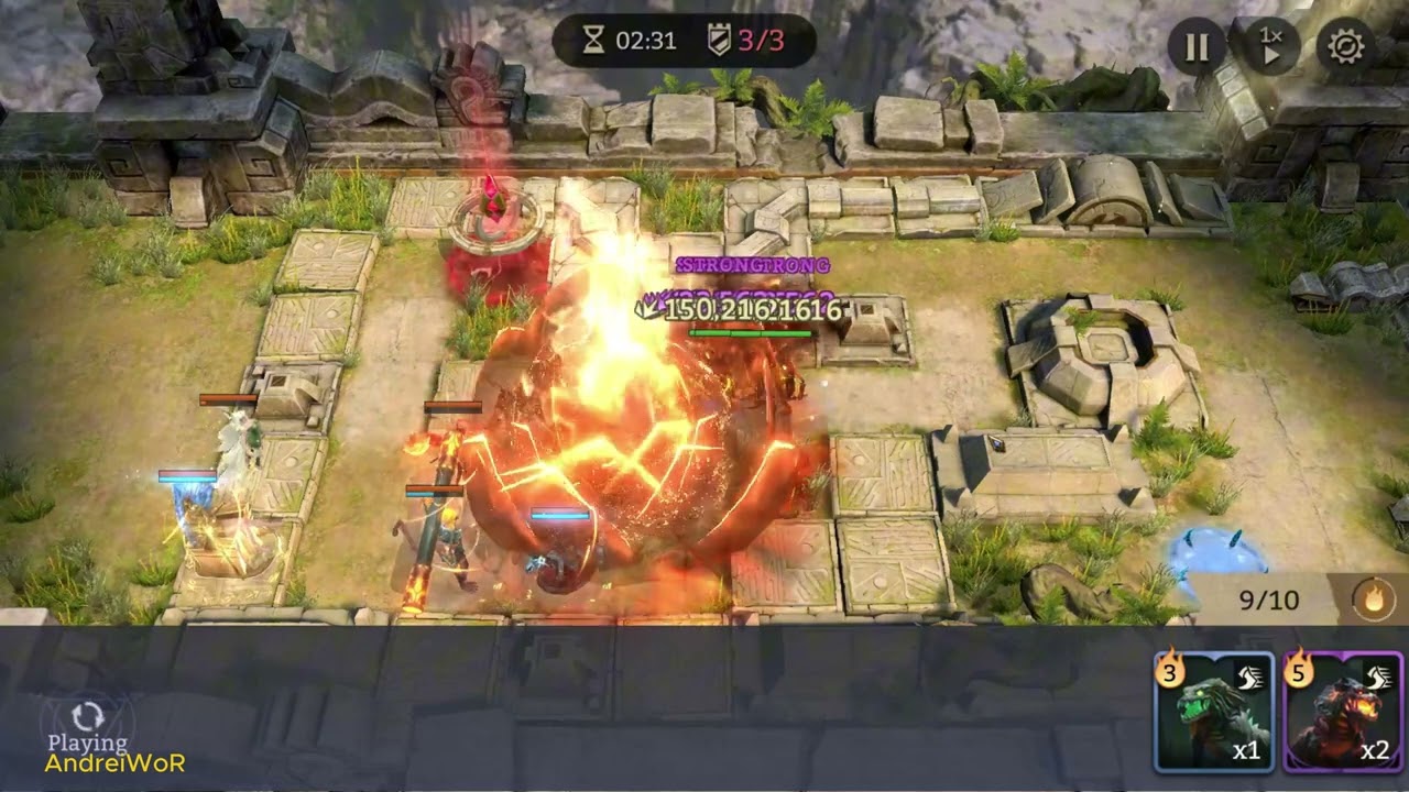 Ingrid + Sun Wukong + Nezha | WoR GvG Defense | Keep Map |  3 Demons Only Attack