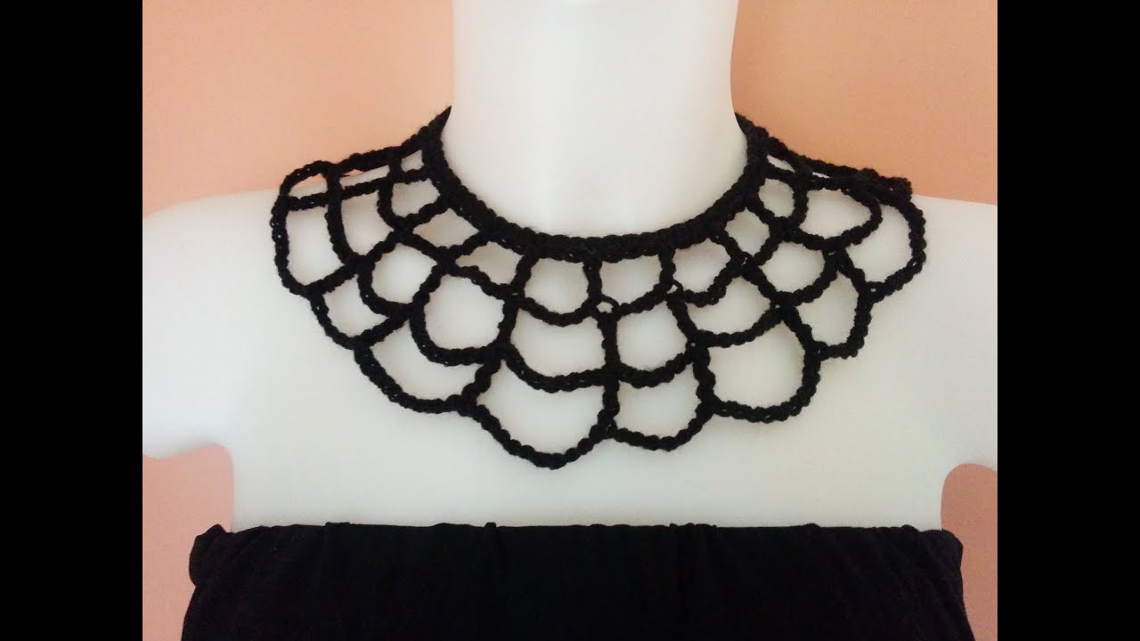 Colletto ragnatela all'uncinetto - Accessori per Halloween
