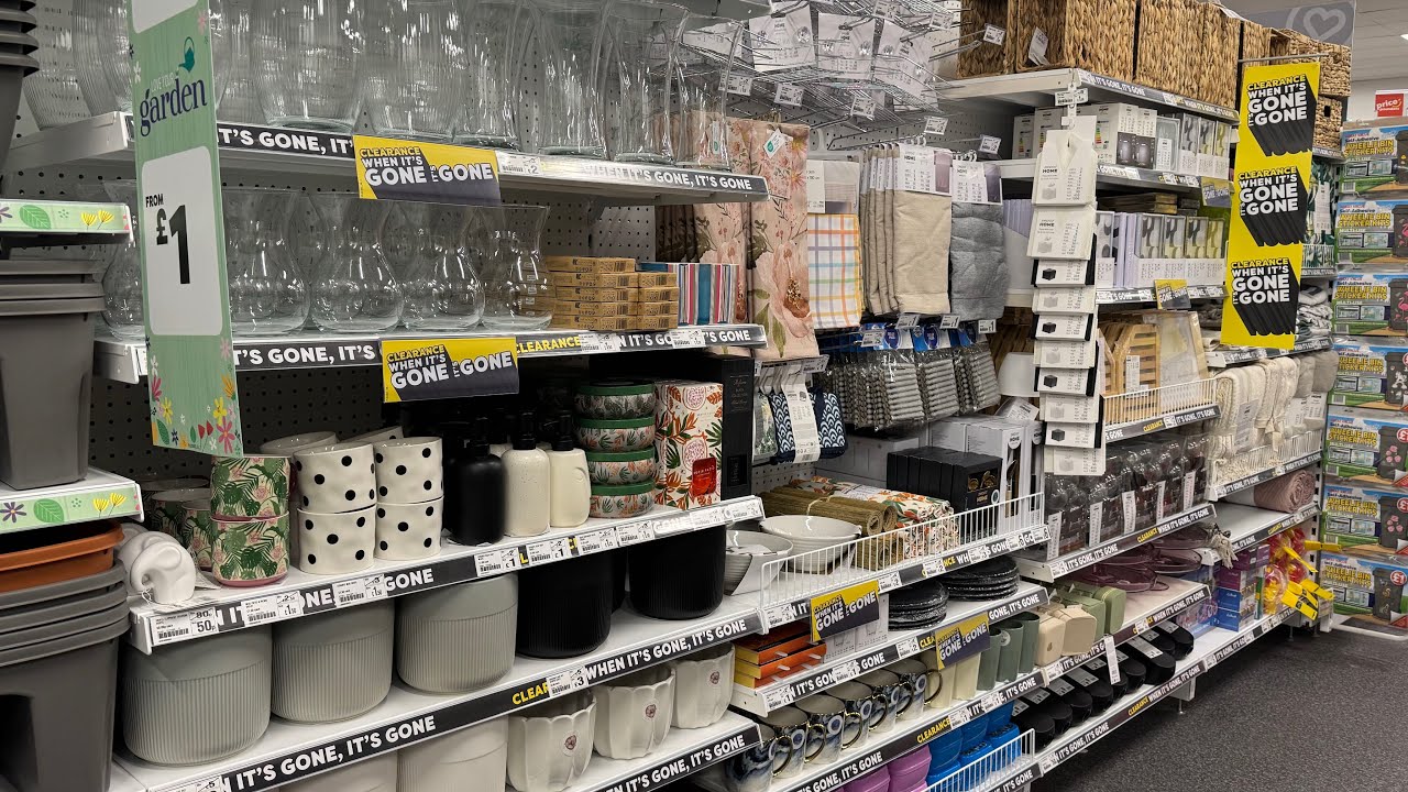 ♦️POUNDLAND ♦️SALE SALE♦️HOME DECOR, KITCHEN /DINING ITEMS, STORAGE ITEMS, VASES ,PLANT POTS♦️JAN 25