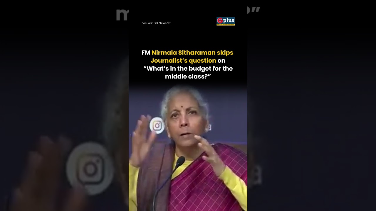 Nirmala Sitharaman skips Journalist’s Question on “What’s in the Budget for Middle Class?”