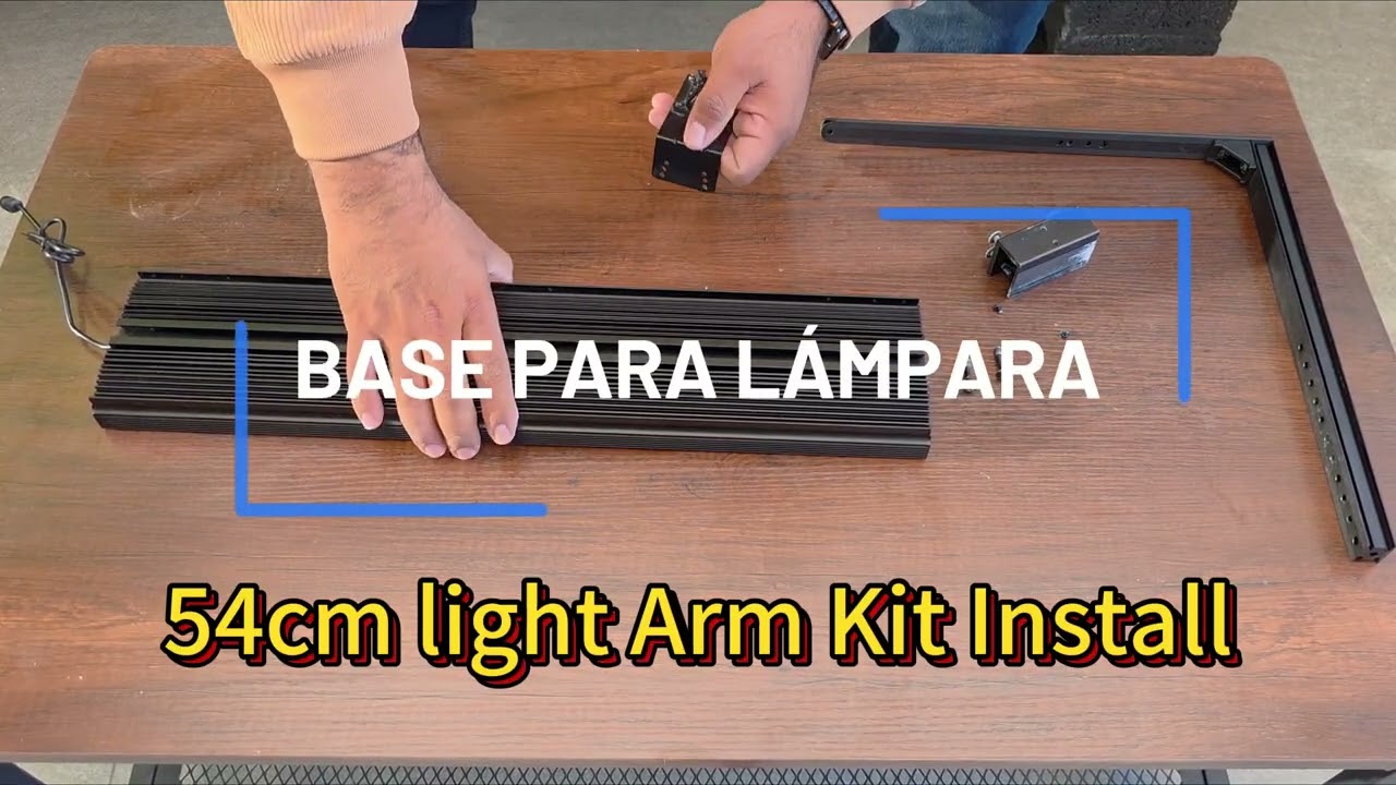 PopBloom S54 light unboxing and arm kit install instruction