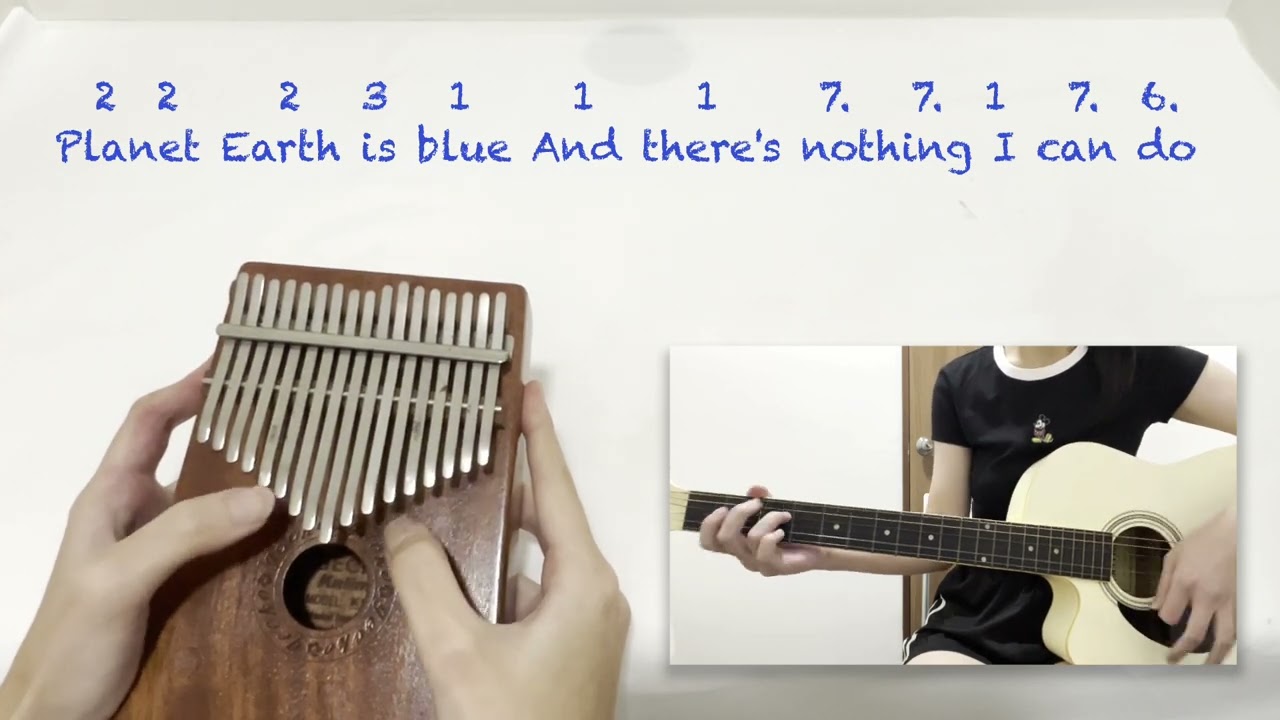 Space Oddity (David Bowie) - Kalimba easy tutorial for beginners