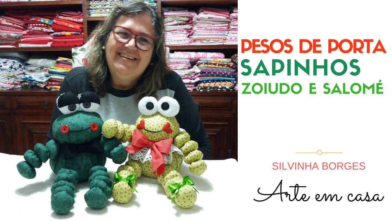 Como Fazer Pesos de Porta de Sapinhos - Zoiudo e Salomé