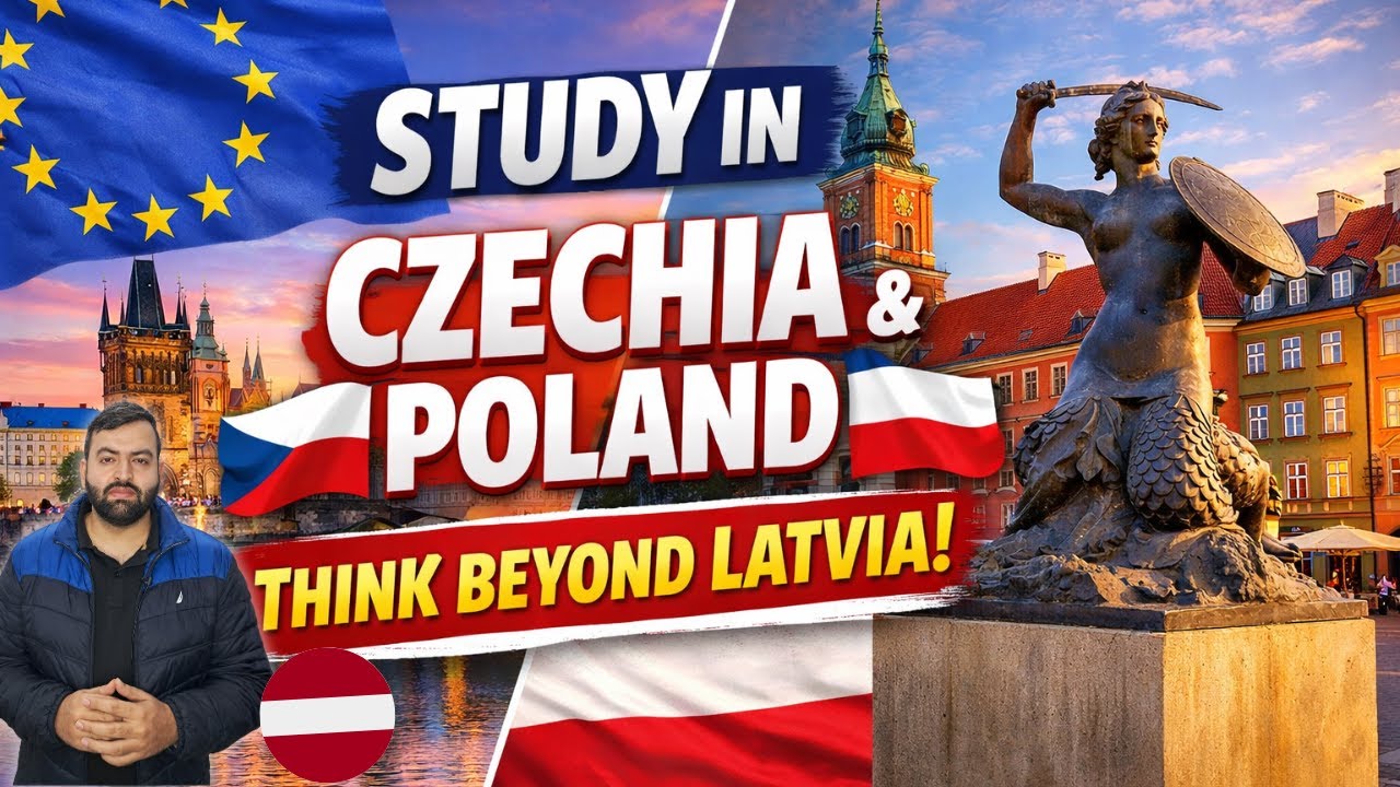 Latvia Bhool Jao! 🇪🇺 Low-Cost Study in Czechia & Poland, Without IELTS |  Europe Schengen Updates