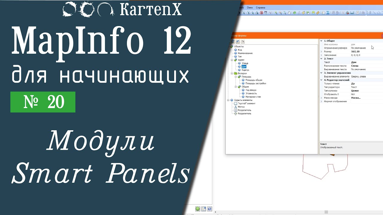MapInfo 12 - № 20. Модуль SmartPanels