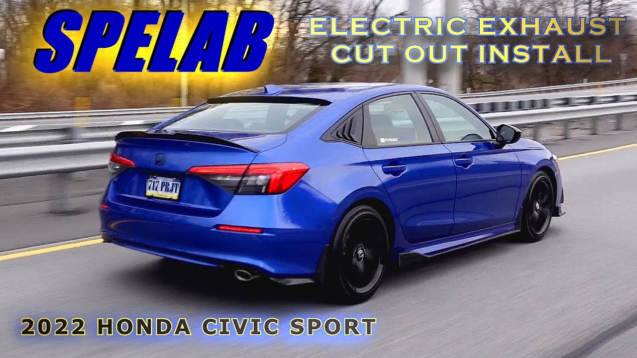 Установка электронного выхлопа SPELAB на мой Honda Civic Sport 11-го поколения 2022 года
