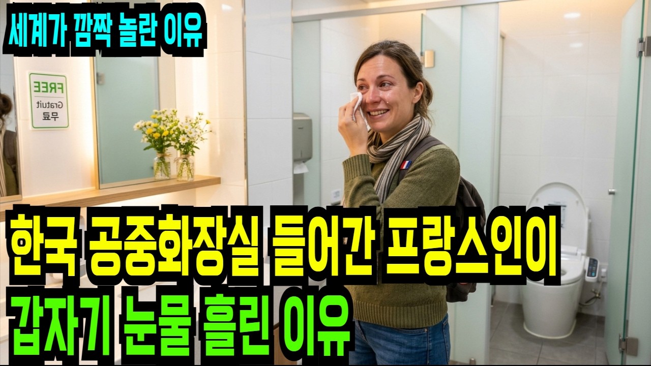 한국 공중화장실 들어간 외국인들이 깜짝 놀란 이유