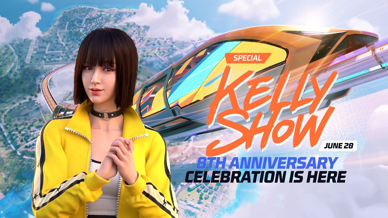 Kelly Show: 8th Anniversary Special Episode. Gameplay, rewards, and surprises!| Free Fire Official