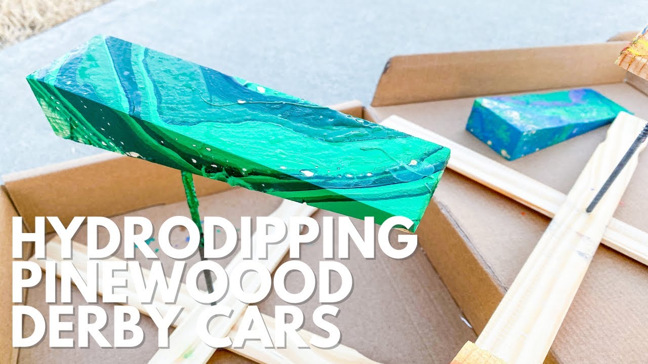 Hydro Dipping Pinewood Derby Cars