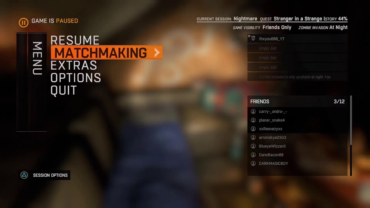Dying Light nightmare night run only the following