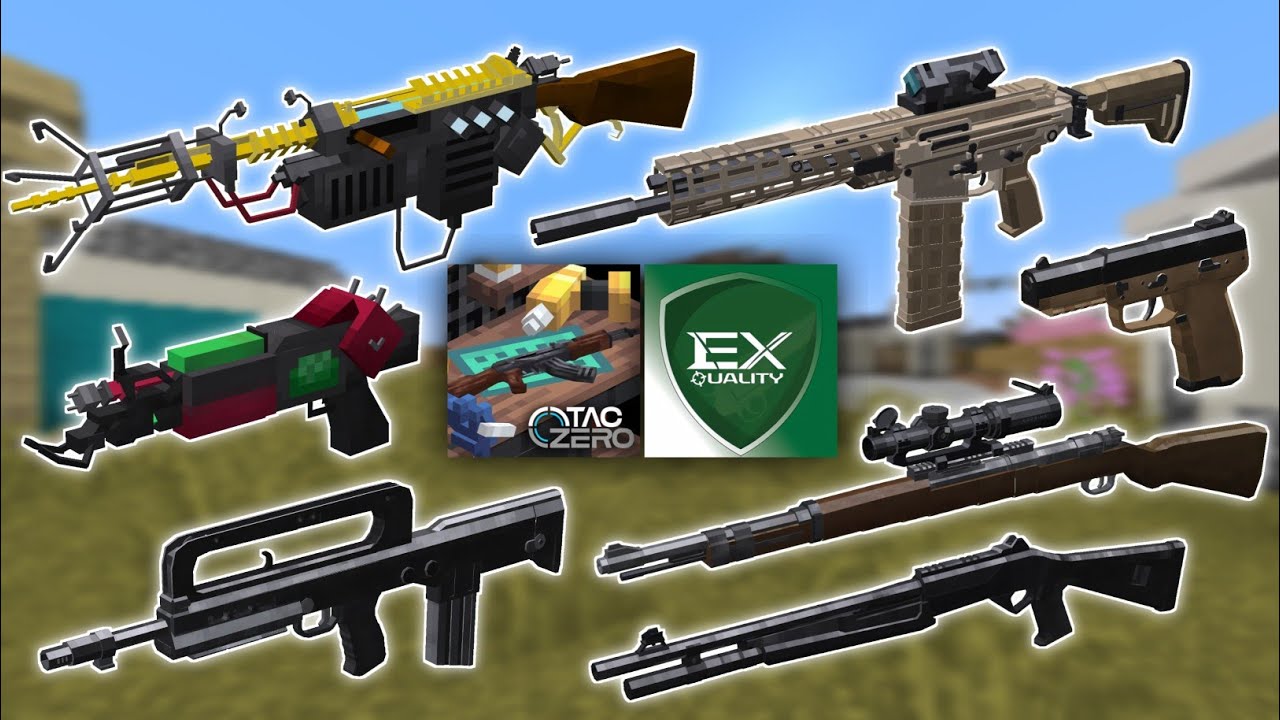 Minecraft TaCZ Elite X Quality Gunpack - All Weapons Showcase | v2.2 | By Argos_Williams_Garcia
