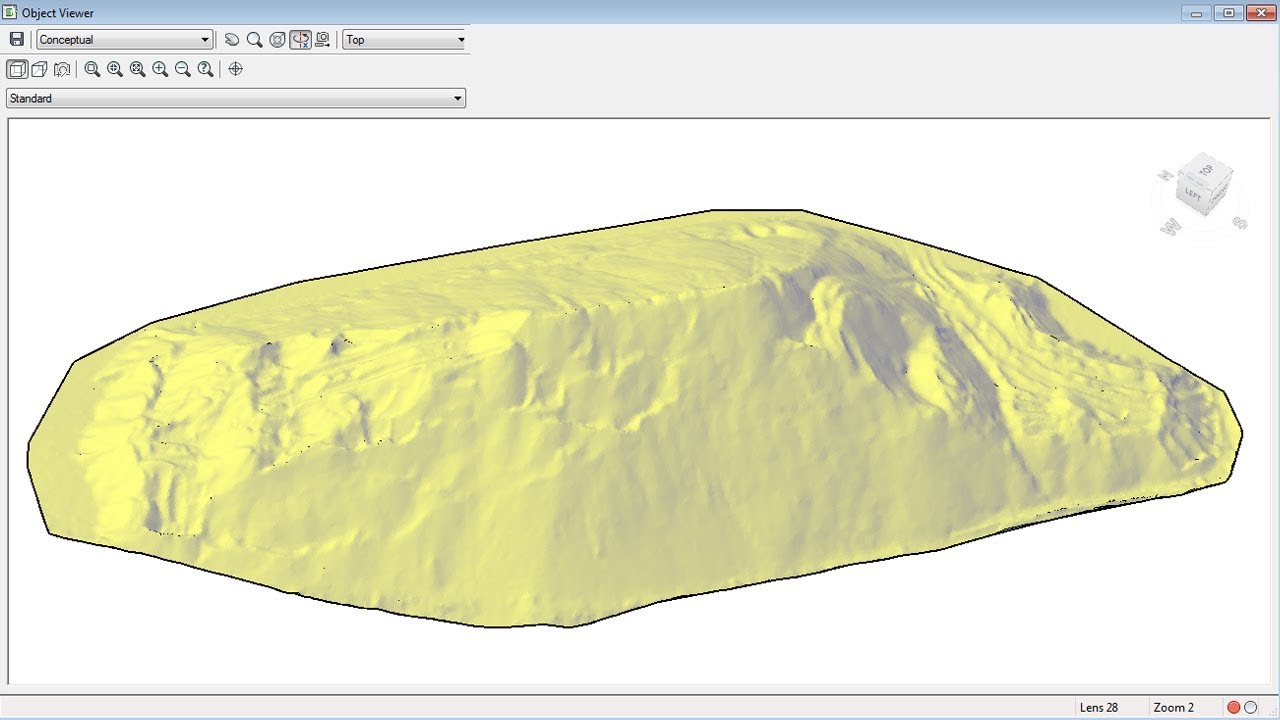 Расчет объема запаса на основе данных облака точек с использованием Civil 3D