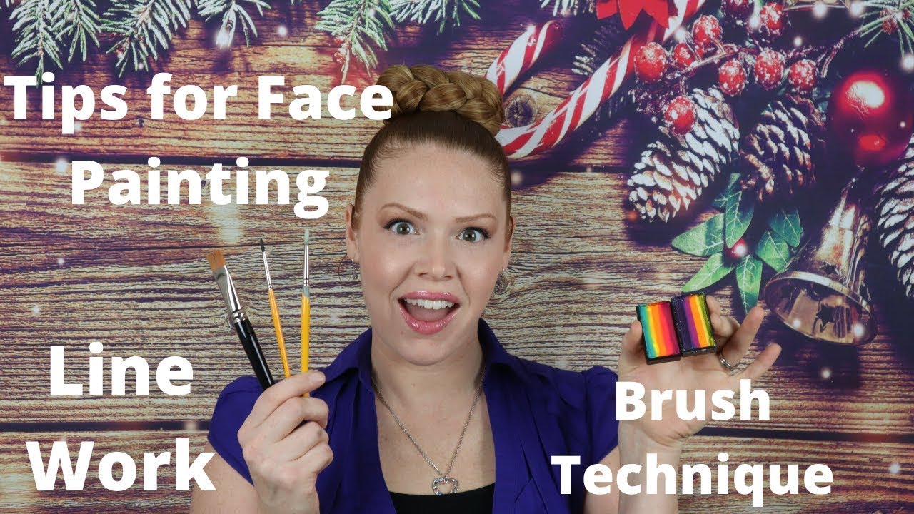 How to Face Paint tips on tear drops, line work, and brush technique