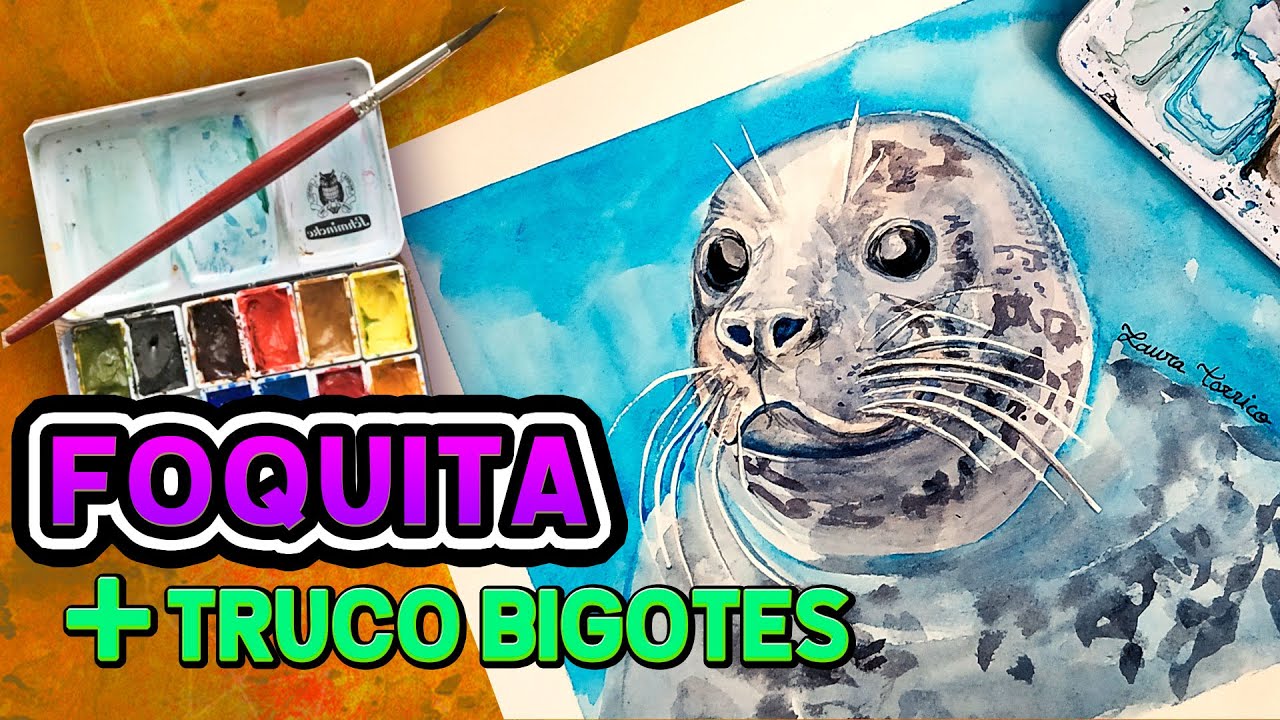 Cómo DIBUJAR una FOCA paso a paso 💖 MUY FÁCIL ➕ TRUCO