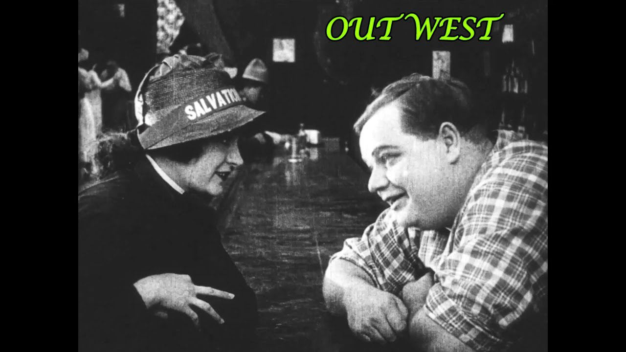 Out West (1918) Roscoe Arbuckle, Al St. John, Buster Keaton, Alice Lake