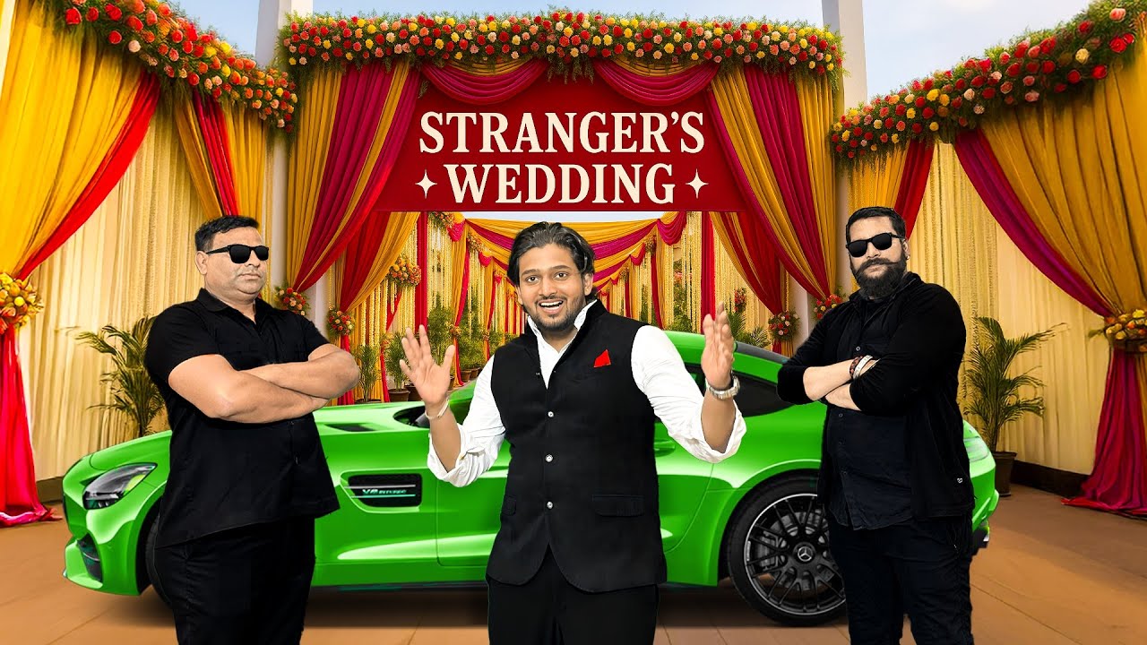SNEAKING in random wedding with bodyguards in my super car 😱 @Ayush Bhandari
