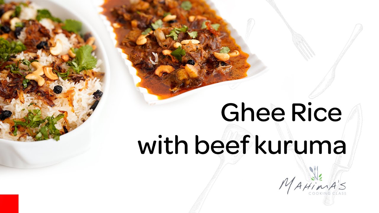 Ghee Rice & Beef Kuruma | നെയ്ച്ചോറും ബീഫ് കുറുമയും
