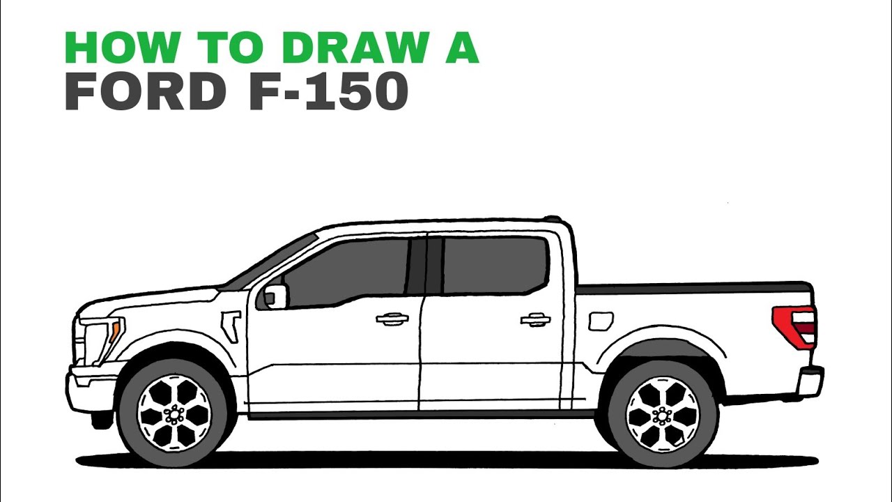 How To Draw Ford F-150 Pick-up Truck