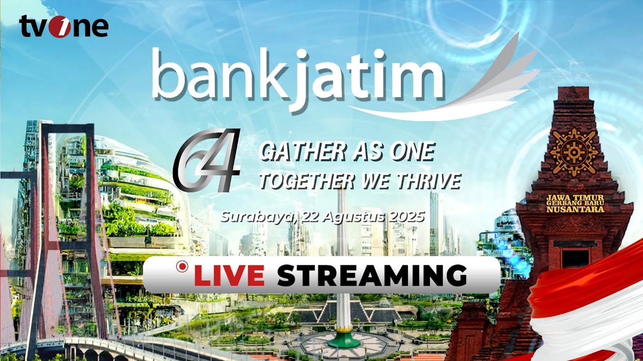[LIVE STREAMING] 64 Tahun Bank Jatim: Gather As One, Together We Thrive | tvOne