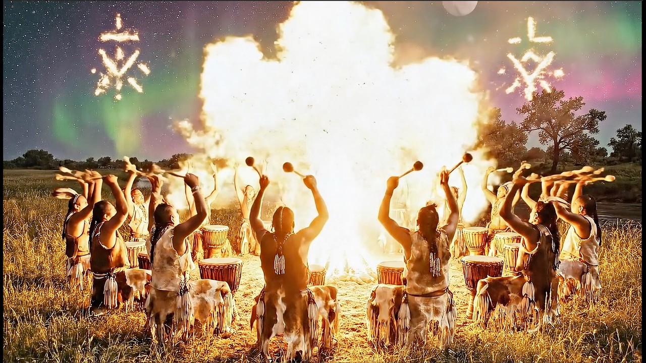 Progressive Tribal Drum Trance #2 | Shamanic Renewal Ritual: Shaman's Renewal Ritual HD Video VEO3.1