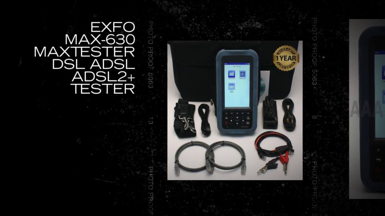 EXFO MAX-630 MaxTester DSL ADSL ADSL2+ Tester