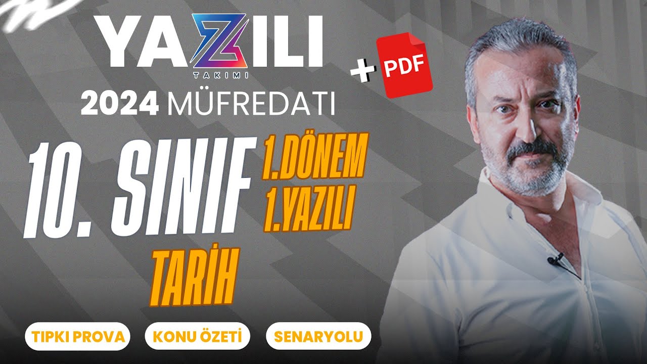 10.Sınıf Tarih 1.Dönem 1.Yazılı Sınavı | Konu Anlatımlı | 2023-2024 | Mehmet Celal Özyıldız
