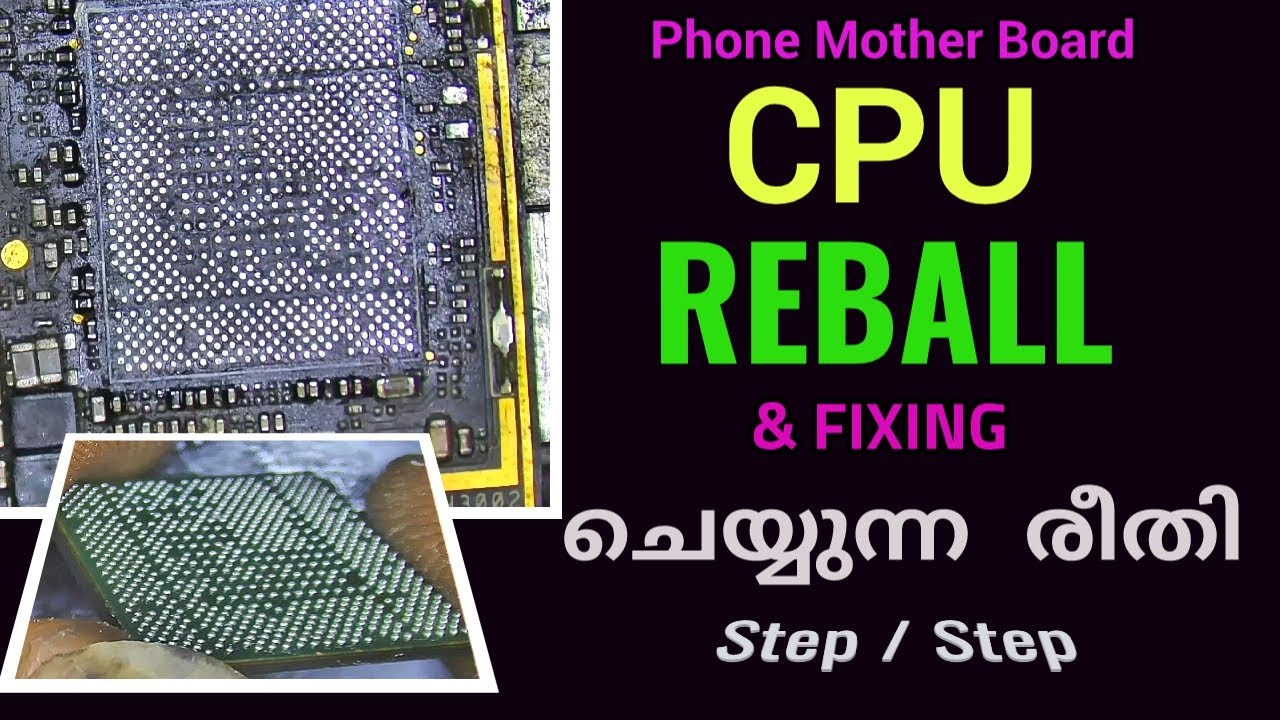 Mobile repairing ഫോണിലെ CPU IC Reballing and Fixing ചെയ്യേണ്ട രീതി andro creations