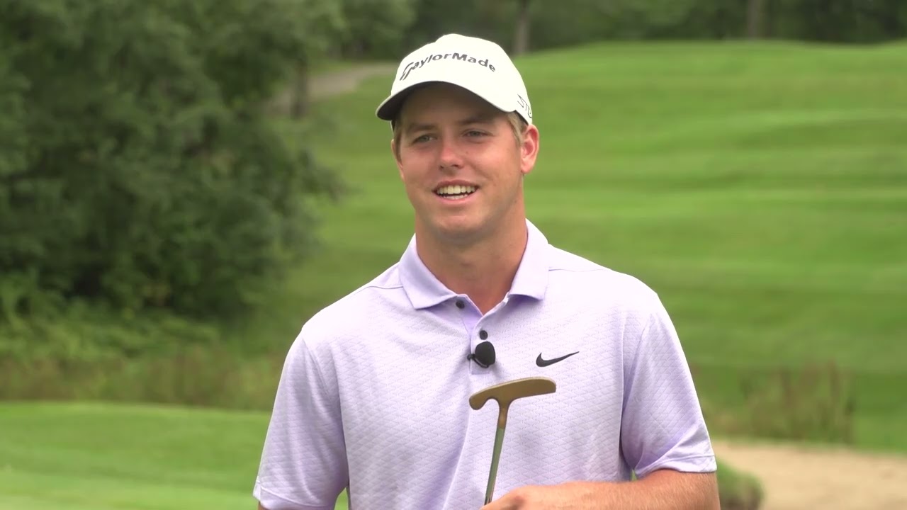 Parker Coody putts with grandfather’s Bulls Eye