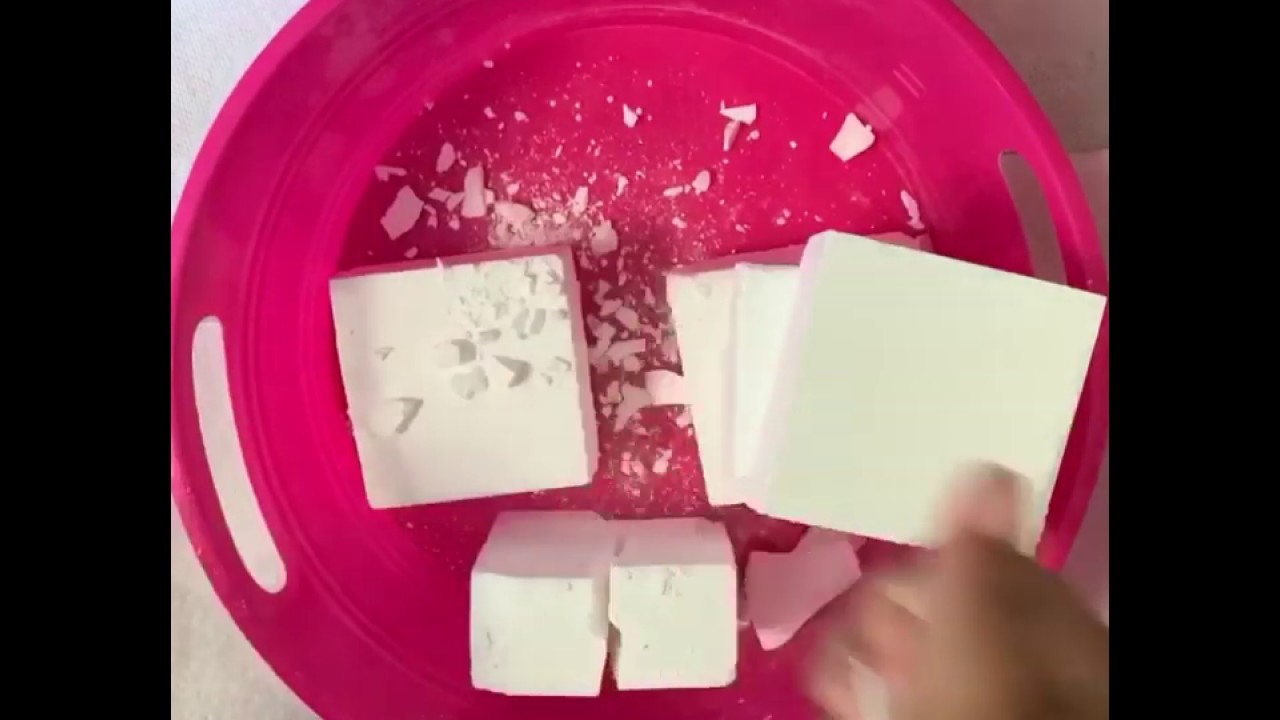 5 Block Gym Chalk Crumble with Sifting & Powder Play!!
