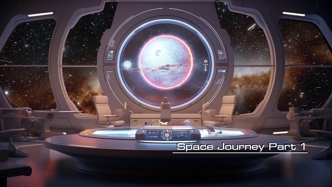 Space Travel Adventure with Motivational Electronic Epic Techno Music (Starship Ambience, Gaming)