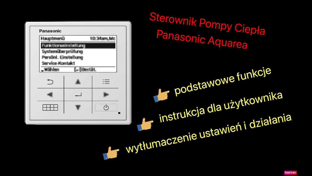 Omówienie Sterownika Pompy Ciepła HP i T-Cap Panasonic Aquarea