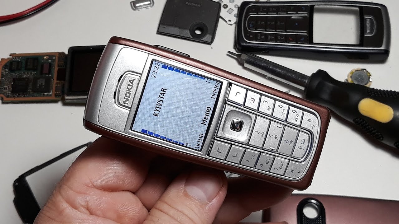 Реставрация Nokia 6230i black восстановление ретро телефона из Германии