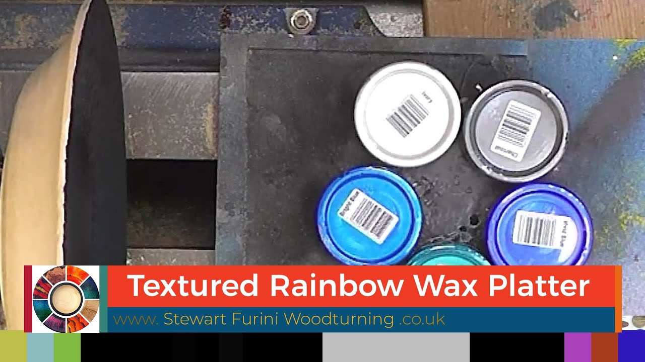 Textured Rainbow Wax Platter