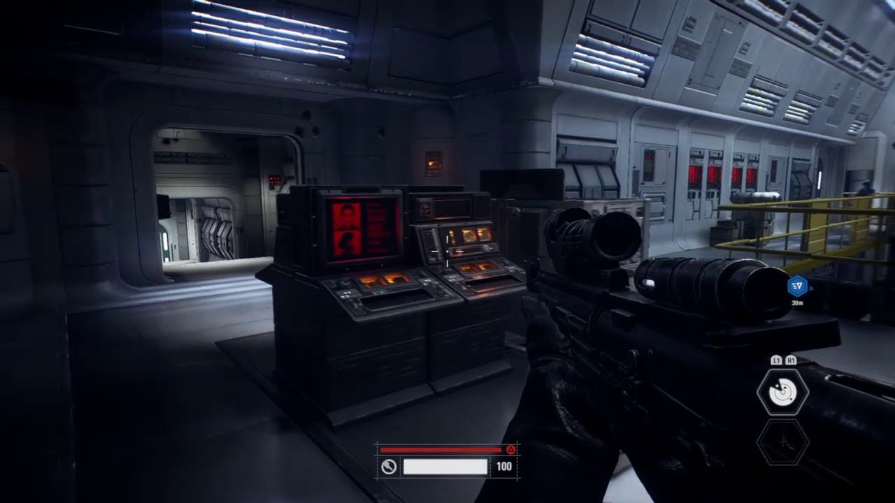 Just nerding out in 1st pov STAR WARS&trade; Battlefront&trade; II campaign