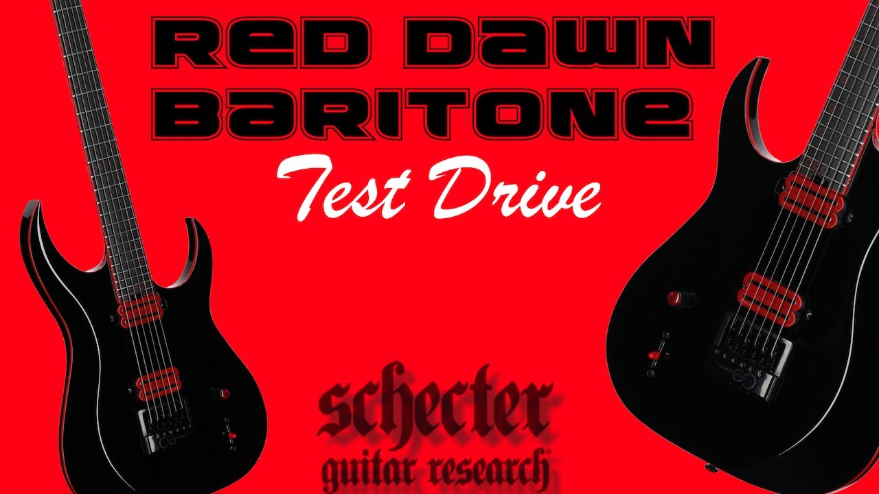 Schecter Red Dawn Baritone Evertune - DEMO