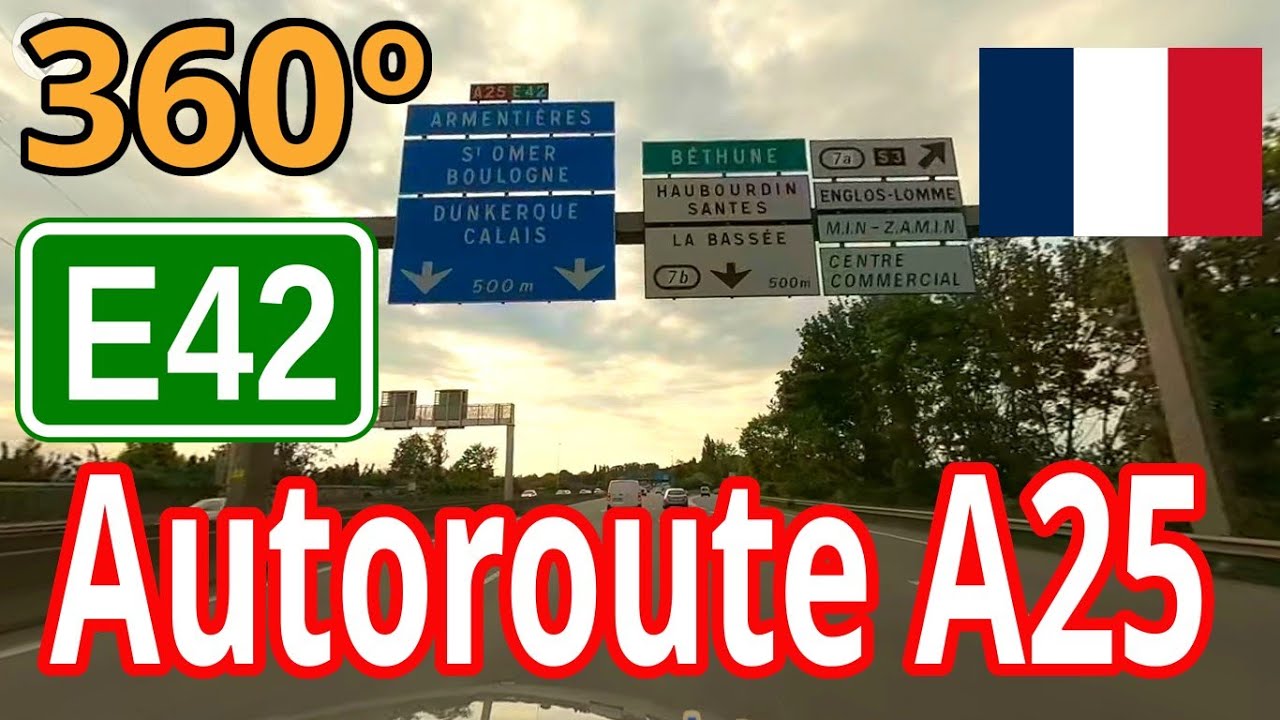 Франція: автобан A25 - 360&deg; VR