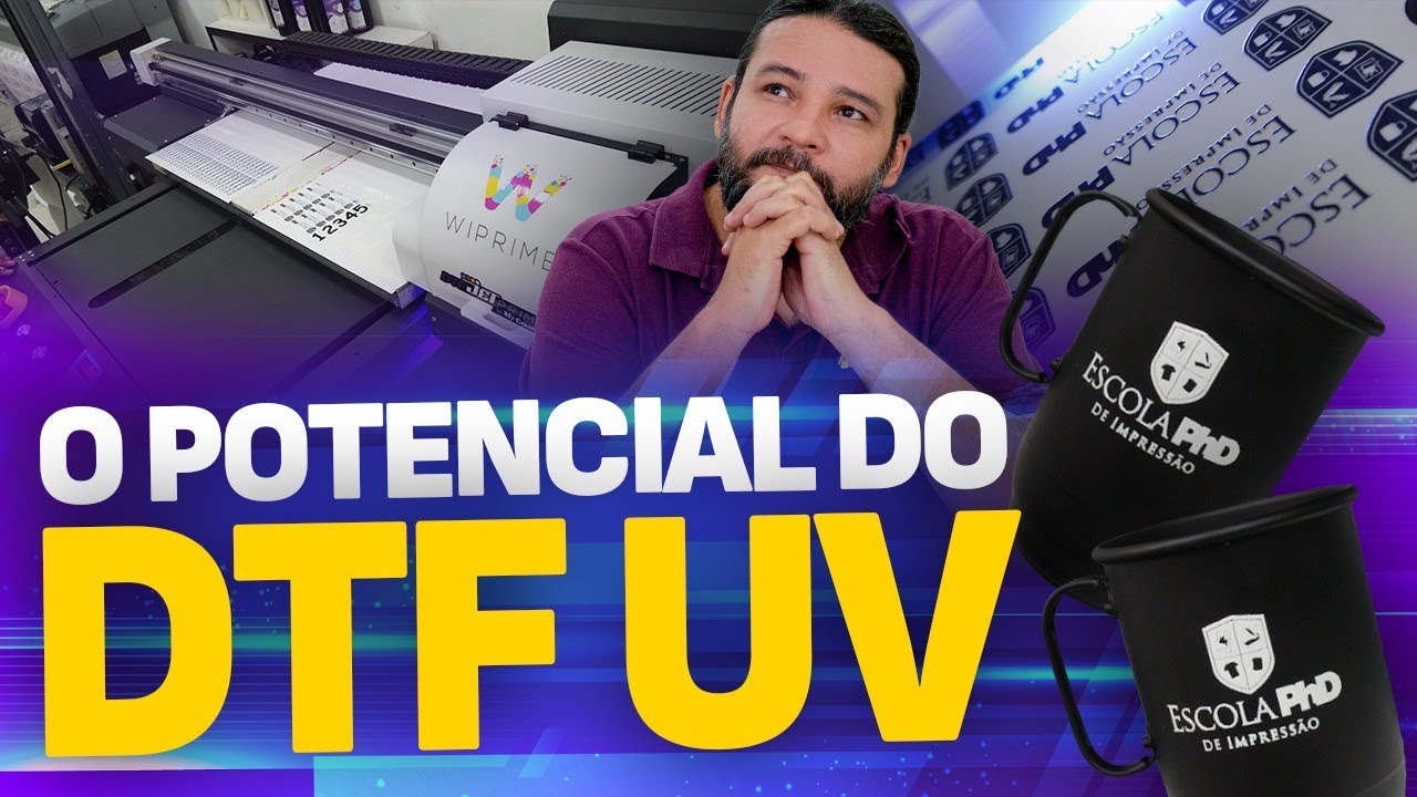 Como Aplicar DTF UV! Visita à Comercial Mix!