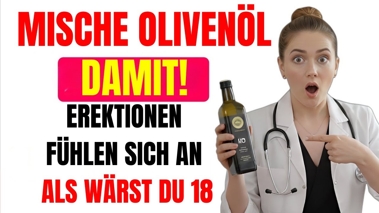 Männer 50+: Gebt es abends ins Olivenöl  ein natürlicher Boost für Wohlbefinden und Vitalität.