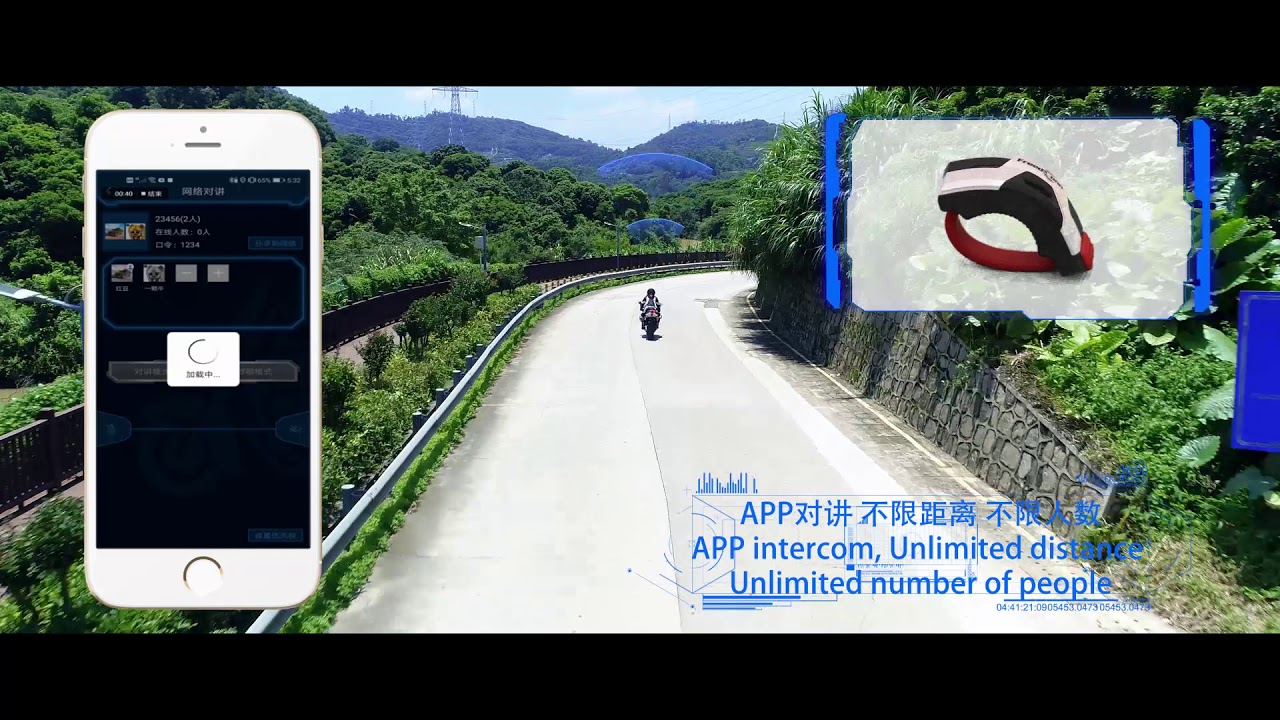 R1 1080P HD Camera Motorcycle WiFi Bluetooth 4.1 Helmet Headset Intercom Interphone