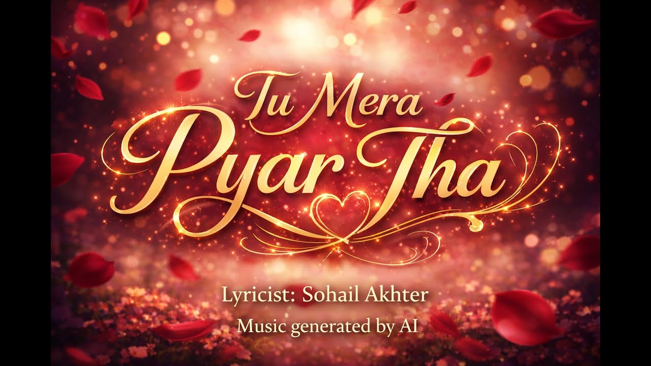 Tu Mera Pyar Tha – Heart Touching Hindi Sad Romantic Song | Lyricist Sohail Akhter | AI Music