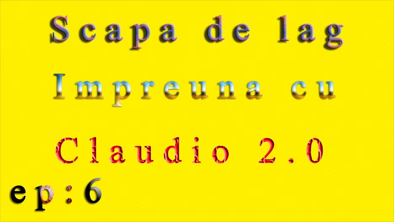 Incerc sa scap de lag ep6 ( TEST) aici e setat prea mult !!! nu e bn asa.