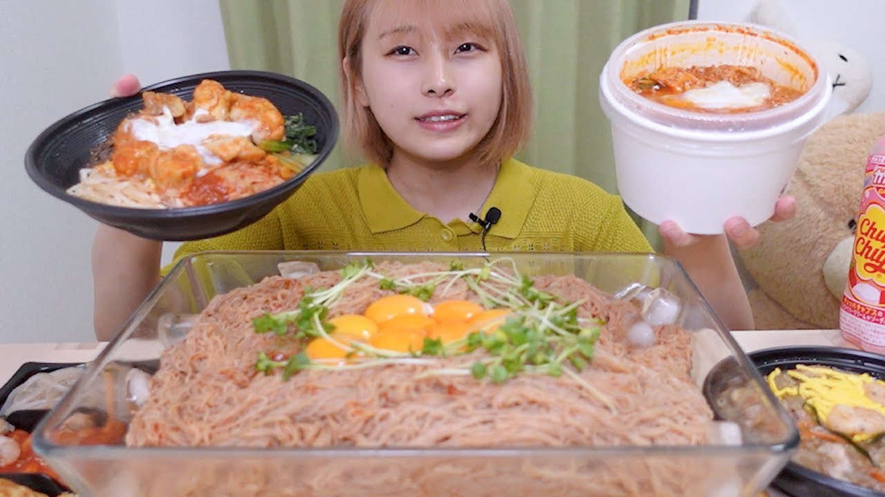 【大食い】［咀嚼音］韓国料理沢山🇰🇷