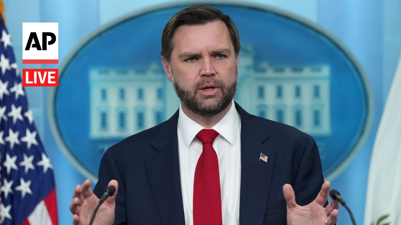 LIVE: White House press briefing with JD Vance