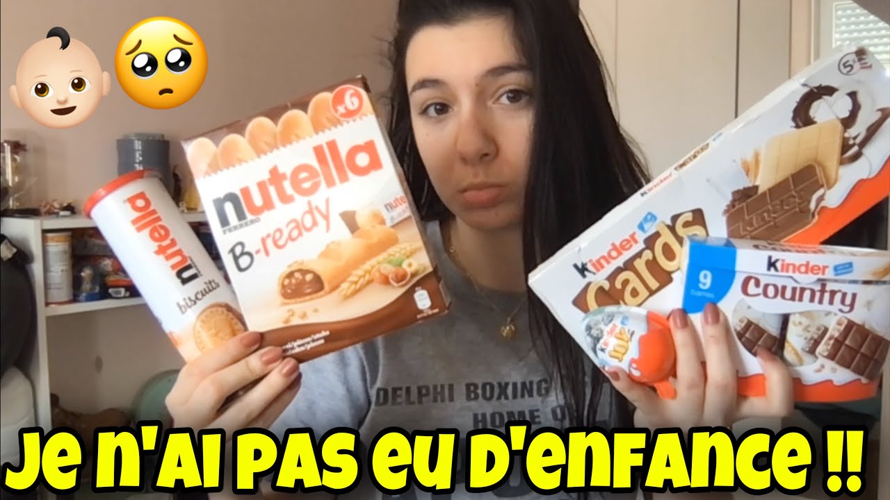 JE TEST DES PRODUITS QUE JE N'AI JAMAIS GOUTÉ (JE N'AI PAS EU D'ENFANCE)
